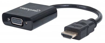 MANHATTAN HDMI auf VGA Konverter, schwarz, Blister-Verpackung, 151436