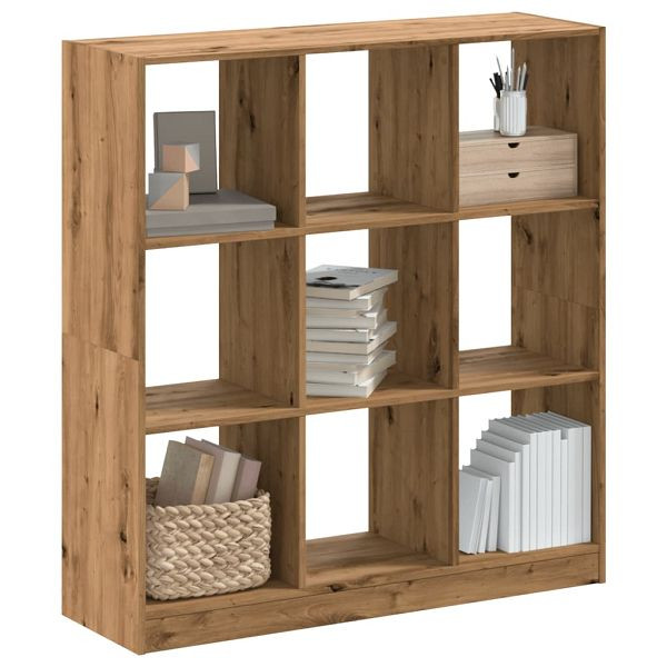 vidaXL Bücherregal Artisan-Eiche 102x32x108 cm Holzwerkstoff, 3307845