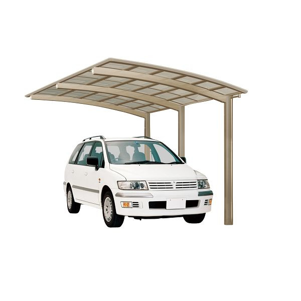 Ximax Aluminium Carport Portoforte Typ 110 Sonderbreite XS Edelstahl-Look, 79052
