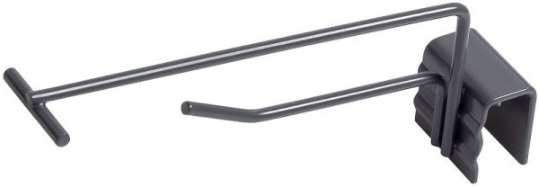Kraftwerk Aufsteck-Einfachhaken mit Etikettenträger 4.0 x 100 mm, 901.114.000