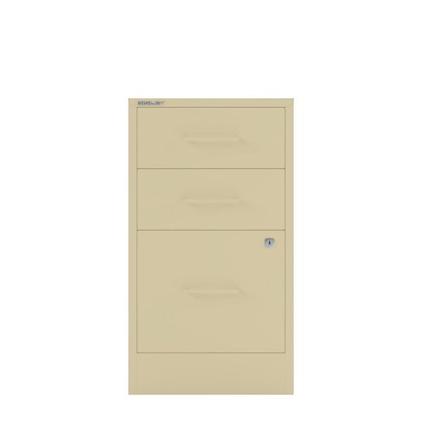 Bisley Home Filer, 2 Universal-, 1 HR-Schublade, Stahlgriff, 606 creme, PFA3SH606
