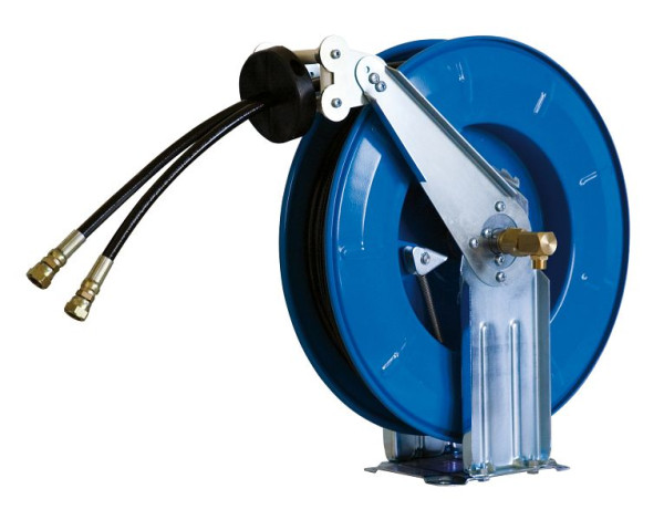 Rapid Automatischer Schlauchaufroller mit 10 m Doppelschlauch DN 06/06, zur Wand-, Boden- oder Deckenmontage, 09 100
