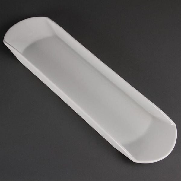 Olympia Whiteware rechteckige Snackschale Gondola 56cm, CC898