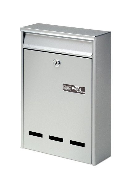 BURG-WÄCHTER Briefkasten Pocket 5871 SI, 2 x Schlüssel, HxBxT (außen): 315 x 215 x 75mm, silber, 61020