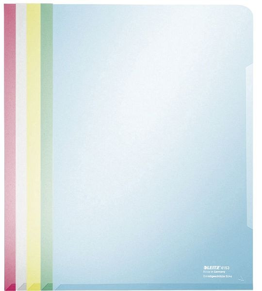 LEITZ 4153 Sichthülle Super Premium, A4, PVC, dokumentenecht, sortiert, 4153-00-99