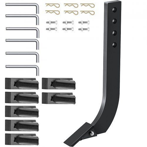 VEVOR 18'' Kastenmesserschaft Vertikutiererschäfte Zähne 4 Löcher Kastenschaberschaft 6 Stück, LT4KHS6ZZ00000001V0