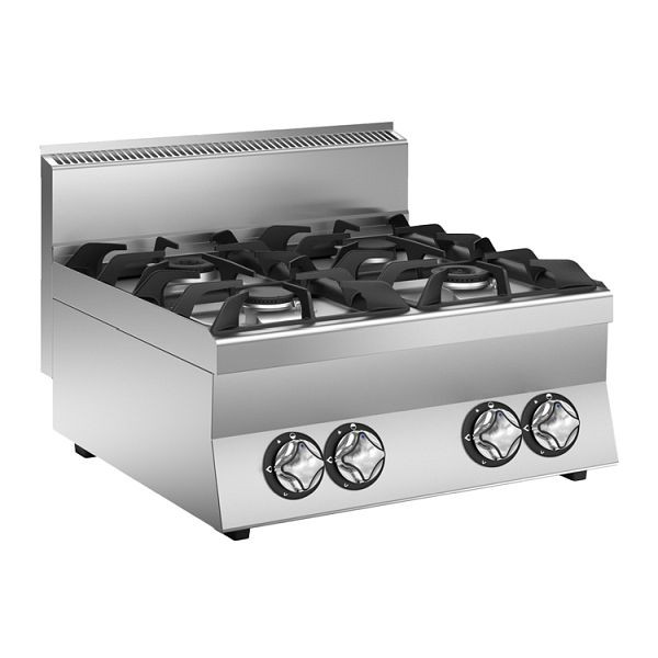Mareno M1-600 Gasherd mit 4 Brennern, 70cm, Gasleistung: 19kW, 161.003