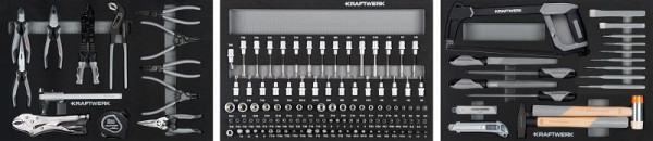 Kraftwerk Werkzeug-Zusammenstellung EVA 147-teilig, 105.103.003