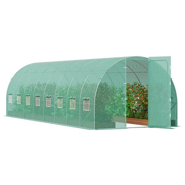 VEVOR Gewächshaus Tunnel Treibhaus Frühbeet Tomatenhaus 835x290x225cm grün, SDXWS28X10X7PC4TOV0