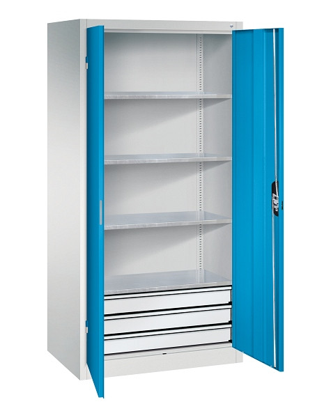 C+P Werkzeugschrank Acurado, H1950xB930xT600mm, 7035/5012, 8922-503 S10155