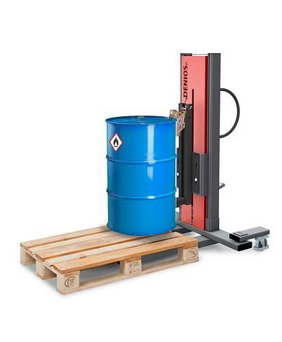 DENIOS Fasslifter Secu Ex Typ M für 60-/200-Liter-Stahlfässer, schmales Fahrwerk, H 1635 mm, ATEX, 236561