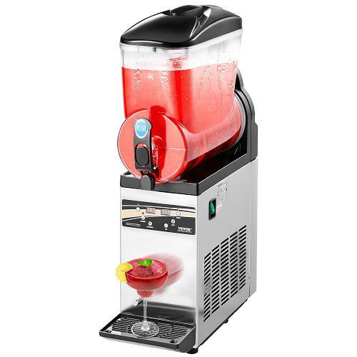 VEVOR 15L Frozen Drink Maker, Edelstahl Slush-Maschine für 60 Tassen, ideal für Zuhause, Partys, Restaurants, Bars, CGXXRJX115LDWAYUYV2