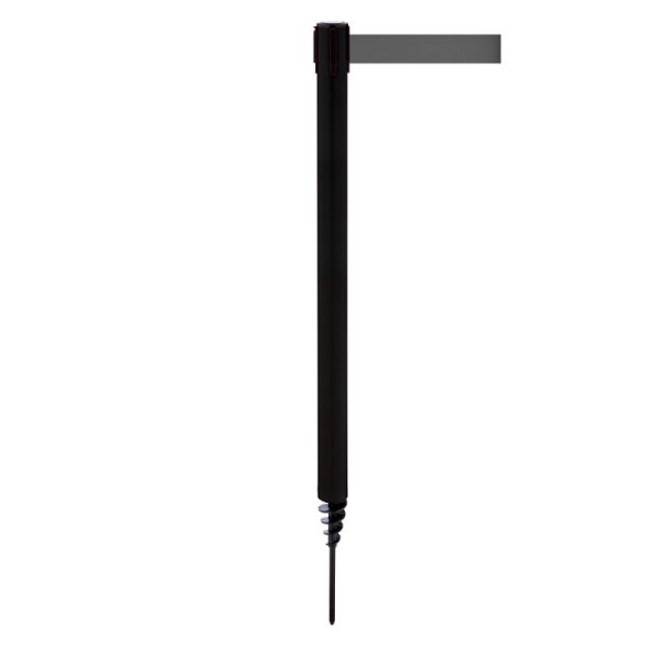 Stein HGS Personenleitsystem -P-Line Outside-, schwarz, grau, mit Gurtendstück (Standard), 37689-0801