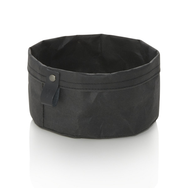 WAS Brottasche CRAFT & CRUMBLE, Ø 17 cm, Höhe 11 cm, schwarz, Kraft Paper, 9390117