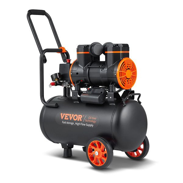 VEVOR 1450W Druckluftkompressor Ölfrei Kompressor 24L 70dB, W24L1450W220V09PIV2
