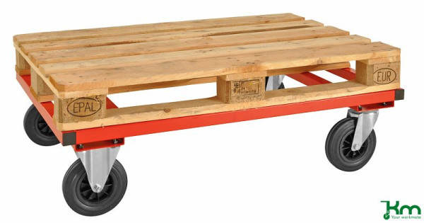 Kongamek Palettenwagen 1200x1000x305 mm, rot, KM217-FIN-R