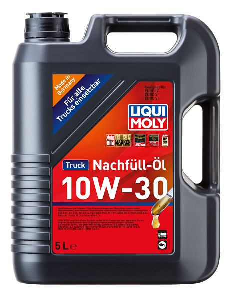 LIQUI MOLY Truck Nachfüllöl 10W-30, Kanister Kunststoff, VE: 5 Liter, 21221