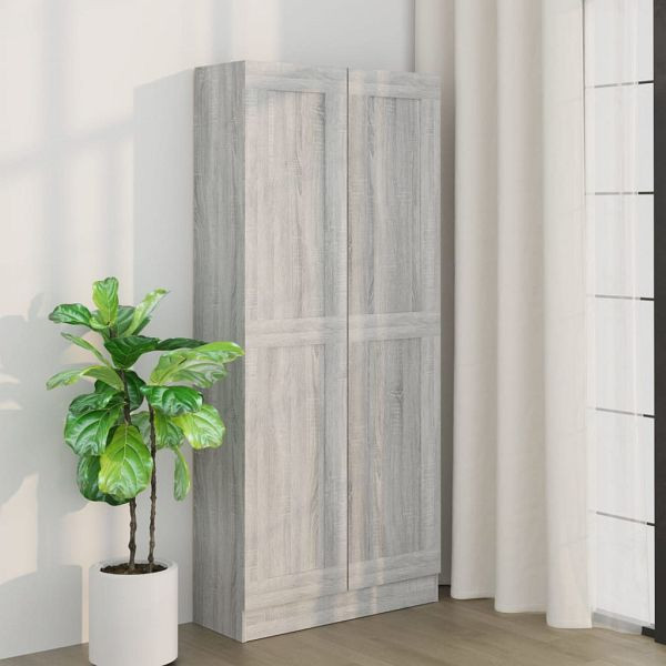 vidaXL Badezimmerschrank Grau Sonoma 82,5x30,5x185,5 cm Holzwerkstoff, 815115