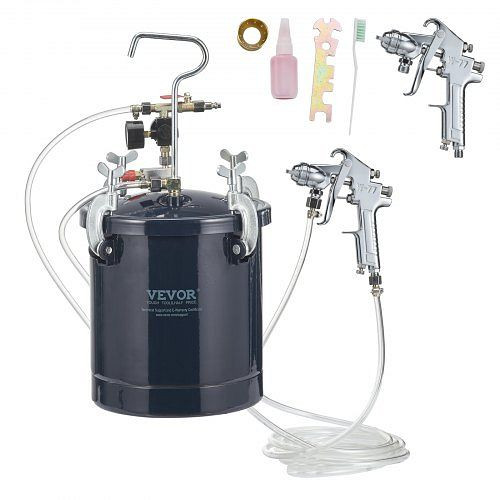 VEVOR Druckbehälter Farbbehälter Sprühfarbe Drucktopf 10 L Drucktank, PQ10L15MM40MM6P5YV0