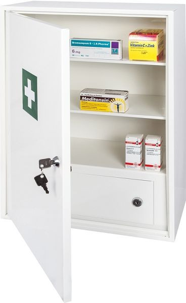 Eichner Medikamentenschrank, 2 Einlegeböden, 380 x 550 x 205 mm, 9127-00986