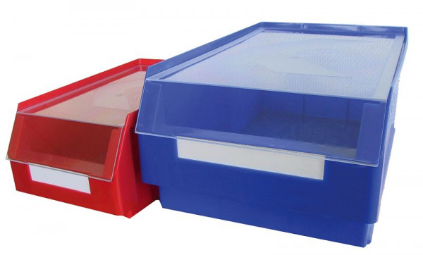 Kappes RasterPlan Auflagedeckel Lagersichtkästen Größe 5, glasklar Polystyrol 290 x 140 mm, 6060.00.0357