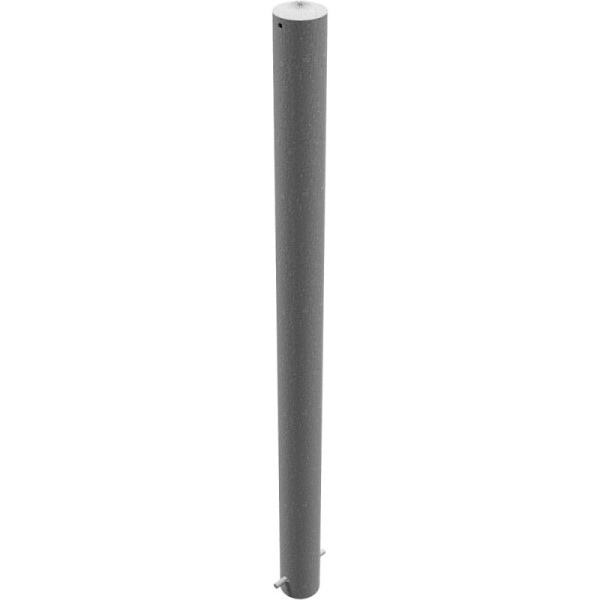 Stein HGS Absperrpfosten -Bollard-, ortsfest /zum Einbetonieren, ohne Farbe, ohne Ösen, Rundrohr Ø 89 mm, 489