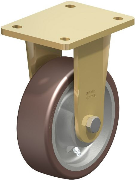 Blickle BS-GB 150K Stahlgeschweißte Schwerlast-Bockrolle, Blickle Besthane®, Braun, 742635