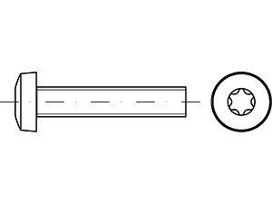 Linsenschrauben DIN 7985 A 2 M 3 x 25 -T10 VE=S (1000 Stück)