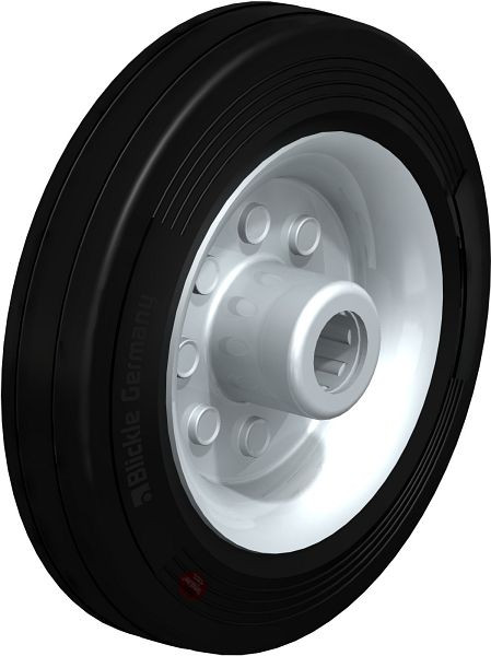 Blickle VEHI 160/20R Rad aus Vollgummi, Schwarz, 587113