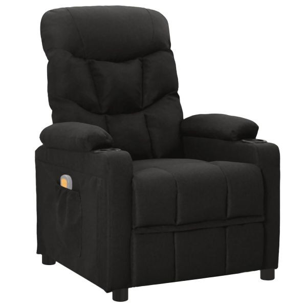 vidaXL Massagesessel Schwarz Stoff, äußerst bequem, 339094