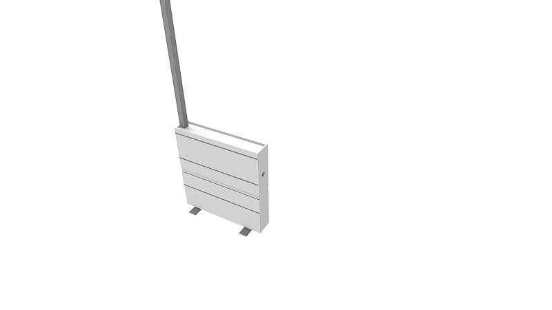 Klain "MULTIWA" Trennwand, Fußplatte, Elektrifizierung, 800x190x1056/4000 mm, 161-853