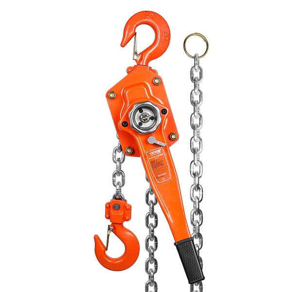 VEVOR Ratschenzug Stahl 3T Belastbarkeit Flaschenzug Hebezug 2,8m Hubhöhe, CGSBHLH3T10FTQMVPV0