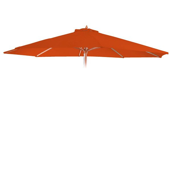 Mendler Ersatz-Bezug für Sonnenschirm Florida, Sonnenschirmbezug Ersatzbezug, Ø 3m Polyester 6 Streben, terracotta, 97725