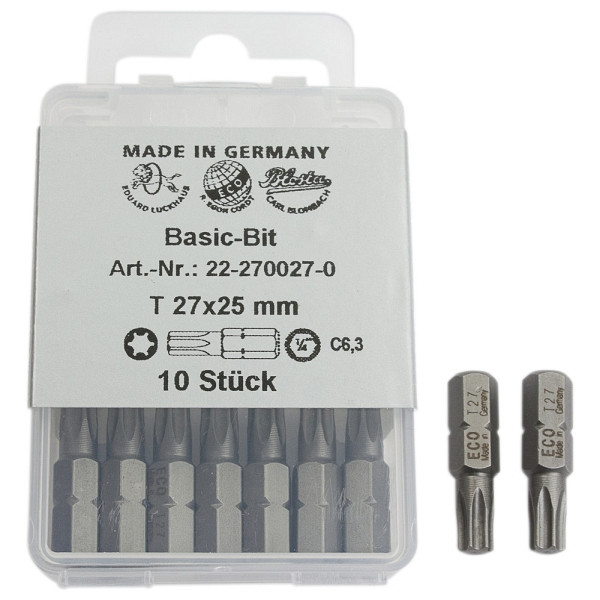 Dönges BIT für TORX-Schrauben, TX 30, Länge 25 mm, VE: 10 Stück, 128233