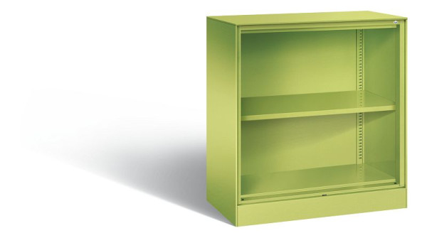 C+P Büroregal Asisto, H915xB800xT435mm, Farbe: Viridingrün, 2 OH, 140053-000 S10050