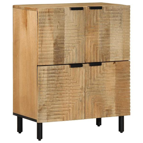 vidaXL Sideboard Braun 60x33x75 cm Massivholz Mango, 4017746