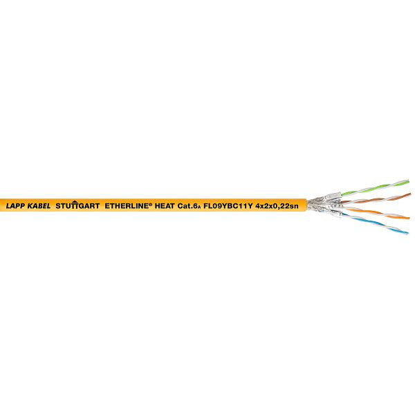 LAPP Ethernet-Leitung ETHERLINE® Cat. 6A FL09YBC11Y 4x2x0,22sn, VE: 100 Meter, 2170581/100