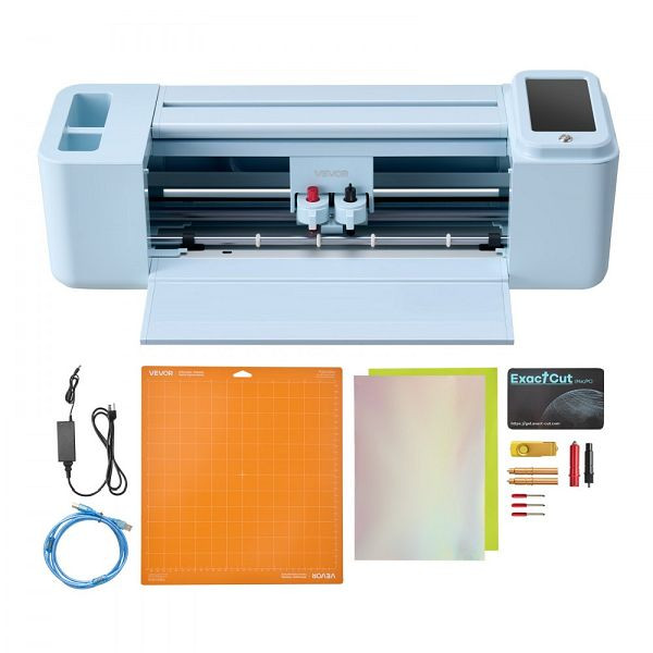 VEVOR Vinylschneidemaschine 30 cm, Plotter mit Touchscreen, kompatibel mit Mac/Windows/Android/iOS, für Bastelarbeiten, TSSDKZJ2PDP1XKCGU001V2