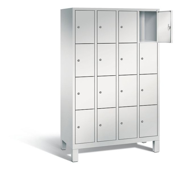 C+P Schließfachschrank Evolo, H1850xB1190xT500mm, Farbe: Lichtgrau, 48010-404 S10000