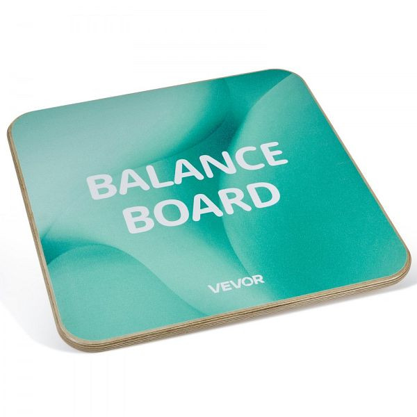 VEVOR Balance Board 500x500x18 mm, 360° Drehbar, Verstellbar, Rutschfest, Holz, Core-Training, Heimfitness, FXBSMDCB20INHIPW8001V0