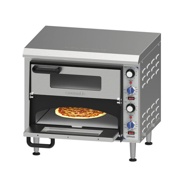 Casselin Elektrischer Pizzaofen 2 Kammern 35 cm, CFRPE235