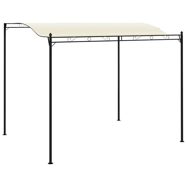 vidaXL Pavillon Stoff Cremeweiß, 43217