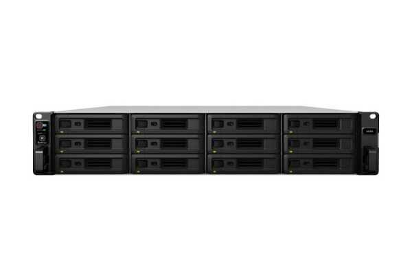 Synology Network Attached Storage, 12-Bay, SAS, 2x 10Gbe, 4x GBit LAN, 2x USB 3.0, 19", 2HE, CPU: 12-Core 2,1 GHz, SA3600