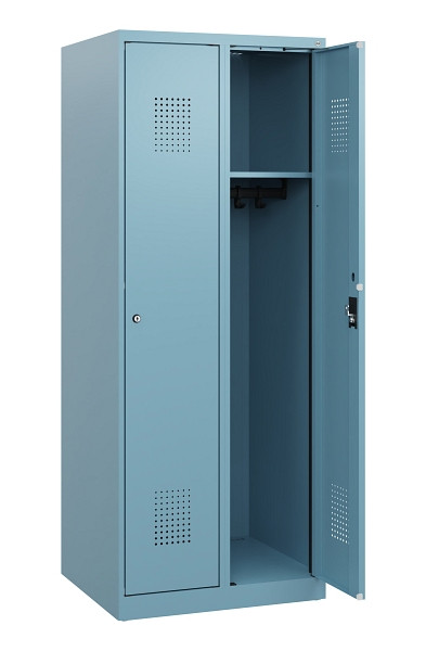 C+P Spind Evolo PLUS, 2 Abteile, 1530x600x500mm, 0010/0010, Zylinderschloss, 0490005-20 S10047