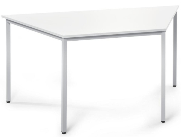 Deskin Besprechungstisch LINE, Platte Dekor Weiß, Gestell Alusilber RAL 9006, B 1600/ 800 x T 690 x H 720 mm, 289451