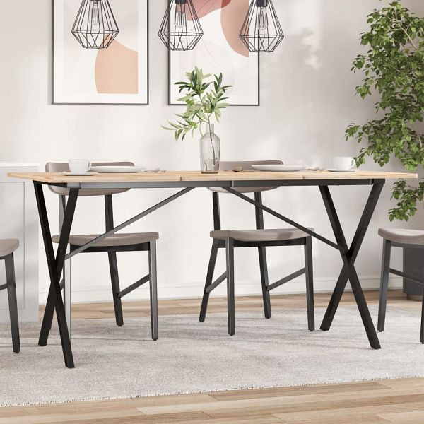 vidaXL Esstisch-Gestell in X-Form 120x60x73 cm Gusseisen, 357910