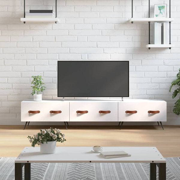 vidaXL TV-Schrank Weiß 150x36x30 cm Holzwerkstoff, 829124