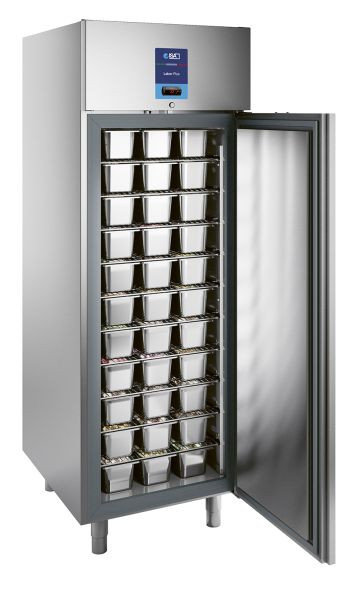 NordCap Eiscreme-Lagerschrank LABOR 70 RS-TB-CNS, steckerfertig, statische Kühlung, zusätzlicher Umluftventilator, 4531475400162