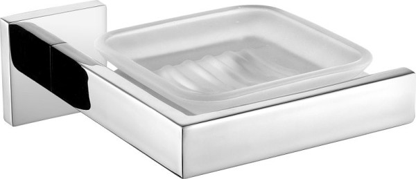 KWC Seifenablage, CUBUS, Edelstahl, 147x54x135 mm, AP, hgl, Glasablage, 2000106357