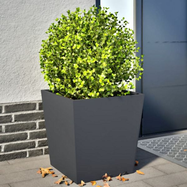 vidaXL Pflanzkübel 2 Stk. Anthrazit 50x50x50 Stahl, 851071